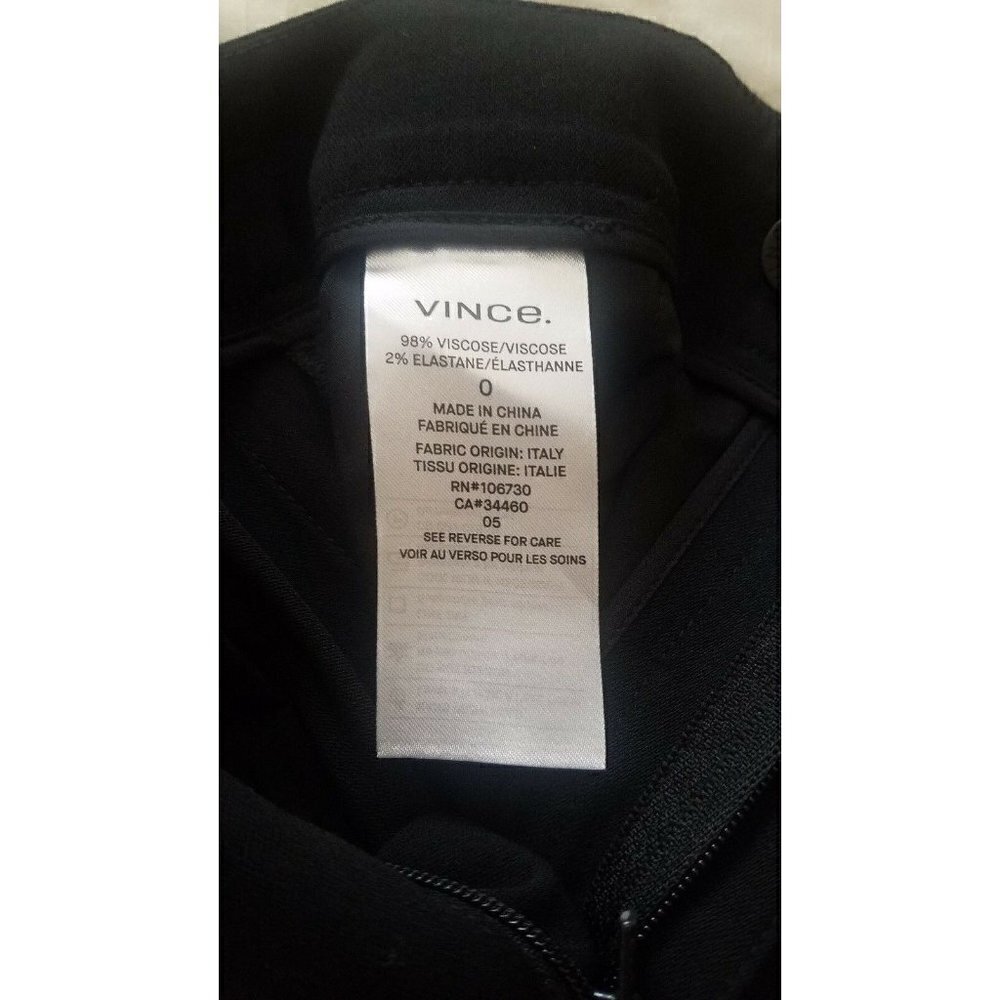 Women's Vince Stitch Front Strapping Pant in Black Size 0 - Picture 5 of 6